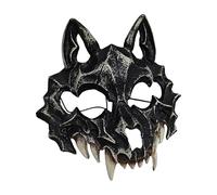 Generisch Wolf Skull Head Costume - Headpiece for Adults for Festivals | Scary Halloween Accessories for Children Adults School Stage Performances Haunted Houses