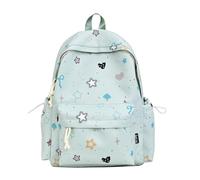 Generisch Women Backpack Nylon Star Pattern Large Capacity School Backpack with Compartments Ideal for Teens, Girls and Commuters. Military Backpacks Men (Green, 29*14*43)