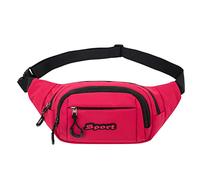 Generisch Women Men Fashion Simple Plain New Pattern Practical Lightweight Zipper Pockets Sewing Pattern, red, One Size