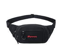 Generisch Women Men Fashion Simple Plain New Pattern Practical Lightweight Zipper Pockets Sewing Pattern, black, One Size