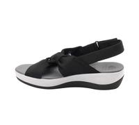 Generisch Women Sandals Breathable Beach Shoes Large Size Bow Knot Wedge Heels Roman Women Black 38, black, 2/2.5 UK