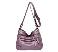 Generisch Women Shoulder Bag Soft Material Multilayer Classic Design Luxury Designer Handbag with Built-in Purse, a, One Size