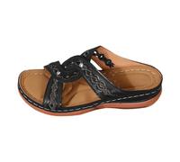 Generisch Women's 40 Glitter Flip Flops Black, Glitter Slippers Summer Shower Shoes Women's 38 Flip Flops, Slippers Summer Closed Winter In Shoes & Handbags, black, 5 UK