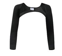 Generisch Women's Arm Shaper for Upper Arm Compression - Figure Shaping Bolero Top with 3/4 Sleeve | Supportive Body Shaper for a Smoother cut, style_y02 black, XL
