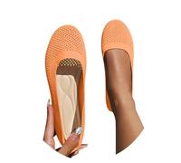 Generisch Women's Ballerinas Comfortable Slip On Ballerina Shoes Non-Slip Flat Knitted Summer Shoes Traditional Shoes Dirndl Shoes Dance Shoes