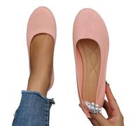 Generisch Women's Ballet Flats Slip On Shoes Non-Slip Flat Knitting Trainers Summer Shoes Traditional Shoes Dirndl Shoes Soft Sporty Dance Shoes
