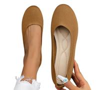 Generisch Women's Ballet Flats Slip On Shoes Non-Slip Flat Knitting Trainers Summer Shoes Traditional Shoes Dirndl Shoes Soft Sporty Dance Shoes