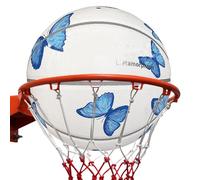 Generisch Women's Basketball - School and Training Basketball with Butterfly Design - Portable Training Device, Reusable for School Lessons and Competitions