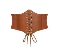 Generisch Women's Belt Waist Summer Outdoor Wear Waist Clip Breathable Waist Shrink Waist Slimming Waist Seal Women's Scarf Winter, brown, A