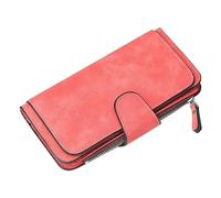 Generisch Women's Bifold Wallet Clutch Card Holder Purse Organiser Women's Purse Multi Colour Card Position Mobile Phone Case Wallet Ladies Large, red, standard size
