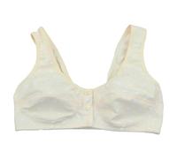 Generisch Women's Bustier Women's Bra with Lace Edge and Buckle on the Front, No Steel Ring, Movement, Seamless Gathering, Adjustment, Yoga, Sleep, Large Bra Corsets & Bustiers for Women, beige, 16