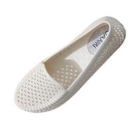 Generisch Women's Casual Shoes Breathable Hollow Shoes Comfortable Shoes for Everyday Beach for the Perfect Casual Look, White, 8.5 UK