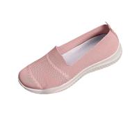 Generisch Women's Casual Shoes for Everyday Use with Breathable Mesh Comfortable Flat Sole Ideal for Spring Stylish Versatile Relaxed Outfits, pink, 6 UK
