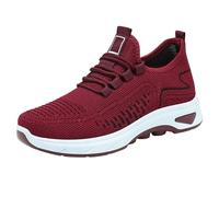 Generisch Women's Casual Shoes for Spring, Soft Sole, Breathable and Not Tired, Mother's Day Shoes, Comfortable Hiking Casual Shoes, Walking Shoes Women, red, 5 UK