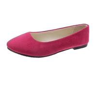 Generisch Women's Casual Shoes Slippers with Suede Design Closed Toe Heel Comfortable Versatile for Outings Relaxing All Seasons Outfits, Hot Pink, 8 UK