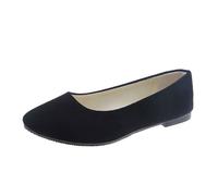 Generisch Women's Casual Shoes Slippers with Suede Design Closed Toe Heel Comfortable Versatile for Outings Relaxing All Seasons Outfits, black, 5 UK