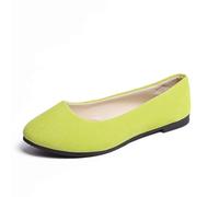 Generisch Women's Casual Shoes Slippers with Suede Design Closed Toe Heel Comfortable Versatile for Outings Relaxing All Seasons Outfits, yellow, 7 UK