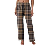 Generisch Women's Casual Trousers, Checked Pattern, Soft Comfort Without Pockets, Casual Pyjama Clothing, Comfortable Fit, Elegant Everyday Trousers, Fashionable Design, Flexible Freedom of Movement