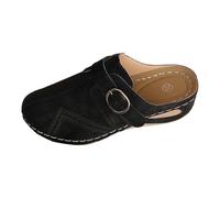 Generisch Women's Clogs with Glitter Studs and Closure, Breathable, Openwork for Gardening, Beach Walks and Weekend Purchase, Style C01 Black, 5.5 UK