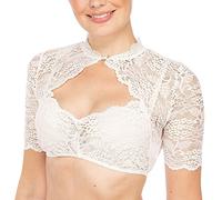 Generisch Women's Dirndl Blouse, Lace Dirndl Blouse, Dirndl Blouse, Dirndl Blouse Lace, Standing Dirndl Blouse with Special Cut-Outs on the Chest, Dirndl Blouse, Women's Off-the-Shoulder Dirndl Blouse