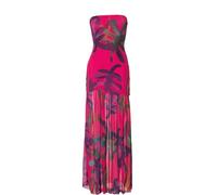 Generisch Women's Elegant Off Shoulder Floral Print Fashion Slit Special Occasion Festive Dress, purple, M