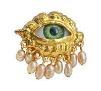 Generisch Women's Evil Eye Ring - Ring for Evil Eyes, Vintage Metal Ring with Devil Eye with, Ring with Eye Pear, Retro - with Vintage | Fashion Fascinating Accessories for Work, Siehe Beschreibung