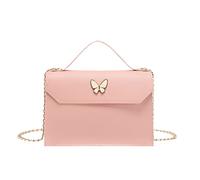 Generisch Women's Faux Leather Plain Bow Tie Hasp Mobile Phone Bag Shoulder Bag Shoulder Bags Ladies Large, pink, One Size