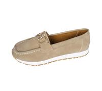 Generisch Women's Faux Leather Shoes Plain Trainers Breathable Leisure Shoes Sports Wide Feet Trainers Sports Shoes Dirndl Shoes Traditional Shoes Festive Dirndl, beige, 8.5 UK