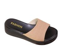 Generisch Women's Flat Sandals, Open Toe Sandals, Slip-On Slippers, Summer Shoes, Non-Slip Slippers, Leisure Shoes, Lightweight Beach Sandals, Indoor/Outdoor Slippers, Flip Flops, Walking Sandals