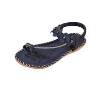 Generisch Women's Flat Sandals with Leopard Print Straps and T-Bar Construction - Flat Summer Sandals with Animal Print Braided Straps | Fashionable Leisure Sandals for Beach and Everyday Use, Style