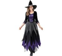 Generisch Women's Halloween Costume Cosplay Dress, Women Gothic Witch Dress Medieval Princess Lace Long Dress Carnival Fancy Dress for Costume Parties