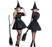 Generisch Women's Halloween Costume Cosplay Dress, Women Gothic Witch Dress Medieval Princess Lace Long Dress Carnival Fancy Dress for Costume Parties