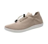 Generisch Women's Hands-Free Slip-ins Walk Trainers Sports Shoes Black Breathable Walking Shoes Outdoor Shoes, khaki, 13 UK