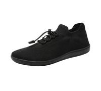 Generisch Women's Hands-Free Slip-ins Walk Trainers Sports Shoes Black Breathable Walking Shoes Outdoor Shoes, black, 8 UK