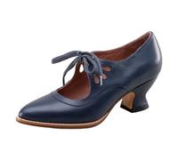 Generisch Women's Hollow High Heel Lace-Up Shoes Plus Size with Platform Heel for Elegant Looks