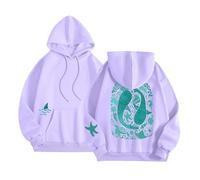 Generisch Women's Hoodie with Eye-catching Print Casual Comfortable for Everyday Office Leisure Ideal for Winter, purple, L