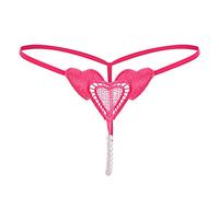 Generisch Women's Lace Lady Panties Briefs Pants, Chain G-String Underwear, Thong, Hot Pink, One Size