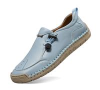 Generisch Women's Lace-up Moccasin with Soft Suede Look and Thick Tread Sole - Comfortable Slip-On Casual Shoe with Rubber Lacing System | Comfortable Casual Look for Everyday and Outdoor Use, Style