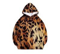 Generisch Women's Leopard Print Sweatshirt Pullover Crew Neck Long Sleeve Shirt Tops Women's Glitter, pink, M