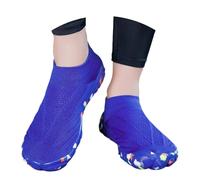Generisch Women's Lightweight Outdoor Trainers for Hiking Swimming Beach Water Shoes with Toe Separation, blue, 12 UK