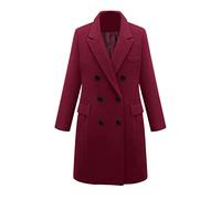 Generisch Women's Long Winter Coat Trench Coat Fashionable and Simple Style Winter Warm Coat Suitable for Daily Shopping and Work Travel