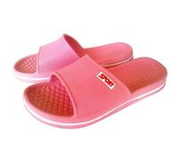 Generisch Women's Non-Slip Sole, Slippers, Women's Mules, Wide H Slippers, Bathroom Slippers, Flat Slippers for Wide Feet Slippers, Waterproof Sliders, Peep Toe Slides, Red (watermelon red), 5 UK