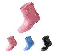 Generisch Women's Non-Slip Wellington Boots, Half Height Waterproof Rain Shoes, Rubber Shoes & Rain Boots, Men's Rain Boots, High Performance Fishing and Deck Boots, Rain Boots, pink, 9 UK