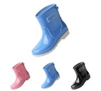 Generisch Women's Non-Slip Wellington Boots, Half Height Waterproof Rain Shoes, Rubber Shoes & Rain Boots, Men's Rain Boots, High Performance Fishing and Deck Boots, Rain Boots, lightblue, 8.5 UK