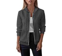 Generisch Women's Plus Size Autumn Winter Hooded Sweatshirt Jacket Long Sleeve Zipper Design Ideal for Everyday Wear with Stylish Simplicity, black, XXL