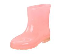 Generisch Women's Rain Boots, Half-High, Ankle Boots with Heel, Elegant Summer Rain Shoes, Wide Rain Boots, Lightweight Garden Shoes, Fashionable Work Shoes, Abrasion-Resistant, Kitchen Shoes, Plain