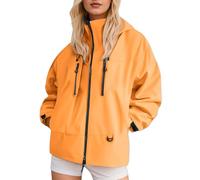 Generisch Women's Rain Jacket Waterproof Breathable Softshell Jacket Hiking Rain Jacket Waterproof Jacket Women's Outdoor Jacket Women's Long Sleeve Elegant Transition Jacket Autumn and Winter