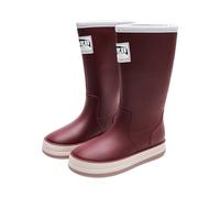 Generisch Women's Rain Long Slip Casual Shoes Short Ankle Boots Outdoor Fashion Men's Casual Shoes Just So So Shoes Women, Wine Red, 8 UK
