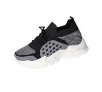 Generisch Women's Running Shoes, Wide Trainers, Breathable Sports Shoes, Lightweight Barefoot Shoes, Jogging Shoes, Trainers, Comfortable Walking Shoes, Wide Feet, Outdoor, Non-Slip Hiking Shoes, gray