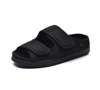 Generisch Women's Sandals, Breathable Unisex Casual Shoes with Adjustable Fastening for Wide, Swollen Feet, Foot Deformities, black, 6 UK